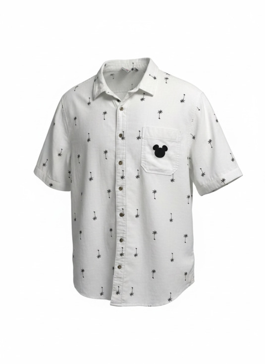 Junk Food Other - Junk Food x Disney Mickey Mouse Palm Tree Embroidered Button Up Shirt XL